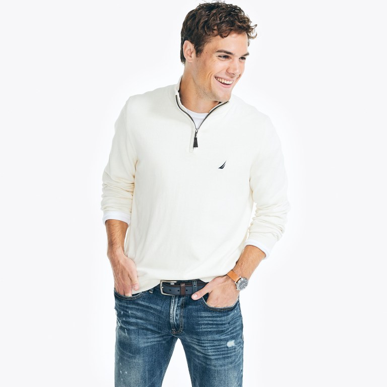 Nautica Navtech Quarter-zip Blancas | 9BugJKbN