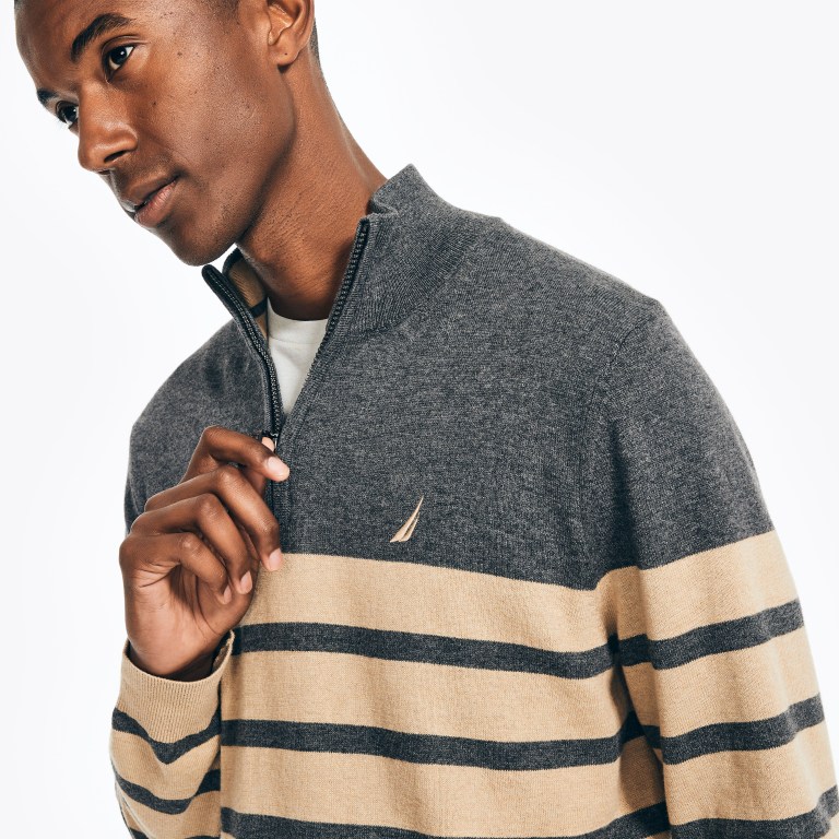 Nautica Navtech Striped Quarter-zip Multicolor | 6DM5ifjs