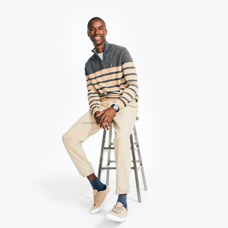 Nautica Navtech Striped Quarter-zip Multicolor | 6DM5ifjs