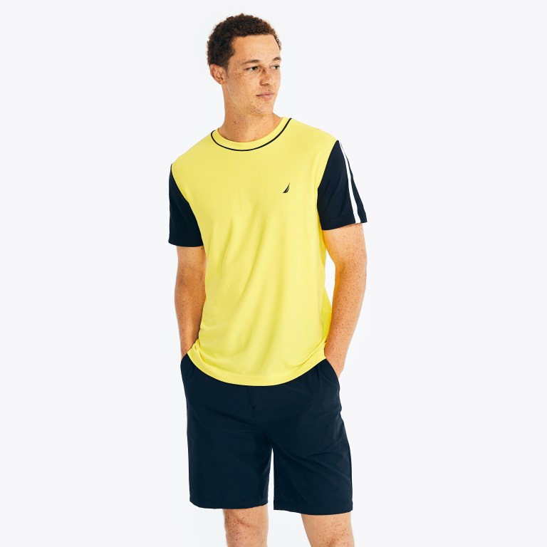 Nautica Navtech Sustainably Crafted Crewneck Amarillo | zRnlFDJA