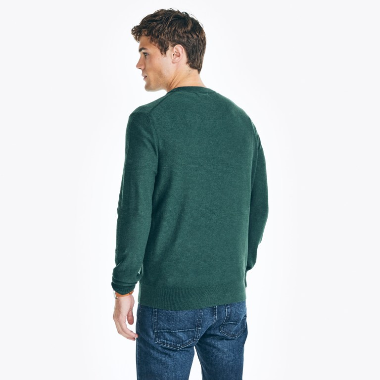 Nautica Navtech Textured Crewneck Azules | eLhFyU2s