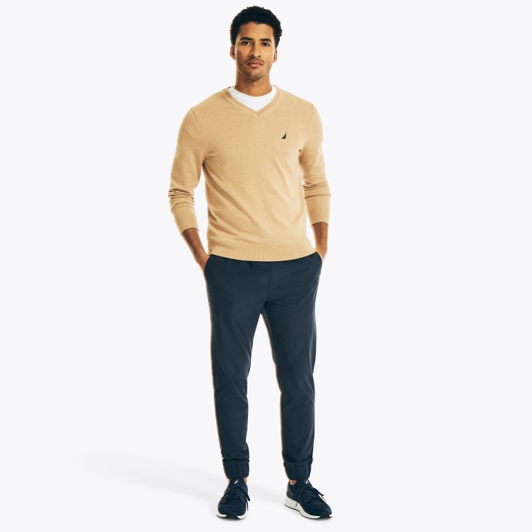 Nautica Navtech V-neck Marrones | qfJVY5Iz