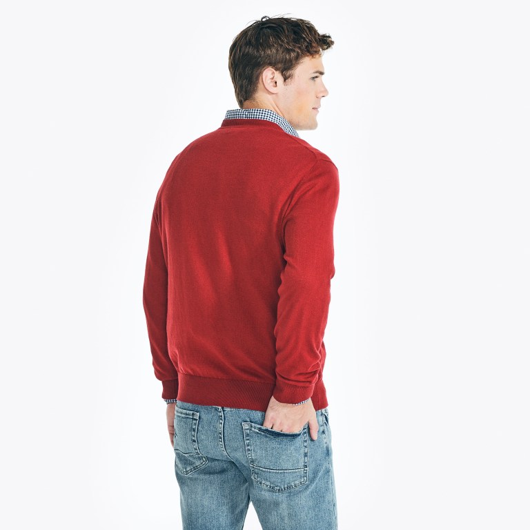 Nautica Navtech V-neck Rojas | 9MBvAKus