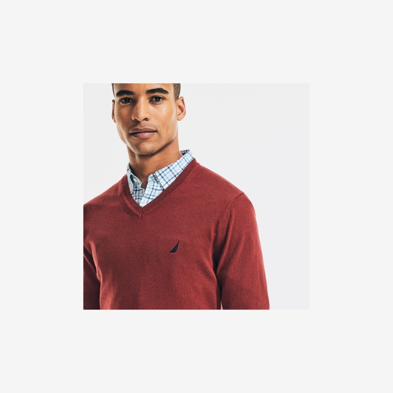 Nautica Navtech V-neck Rojas | aId9Oqak