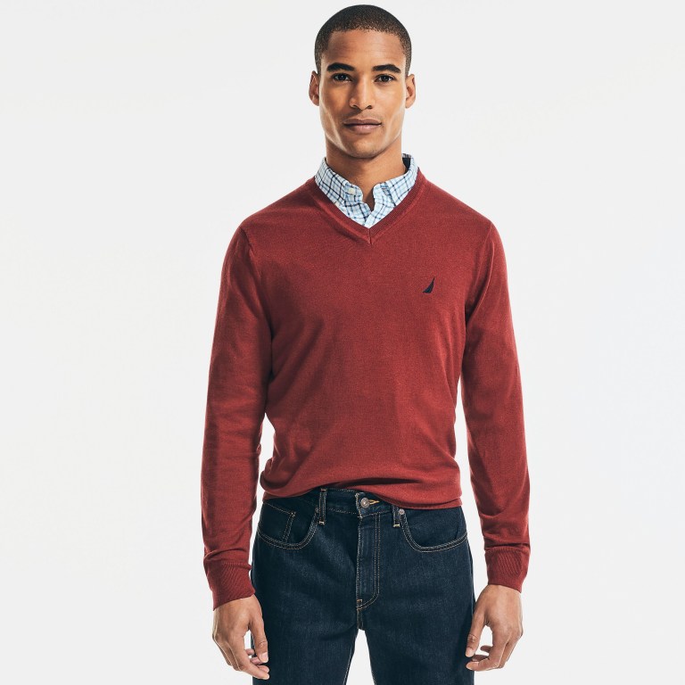 Nautica Navtech V-neck Rojas | aId9Oqak