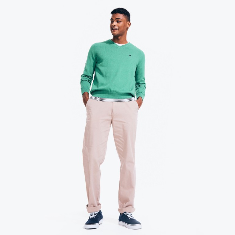 Nautica Navtech V-neck Verde | 8jbtXXrm