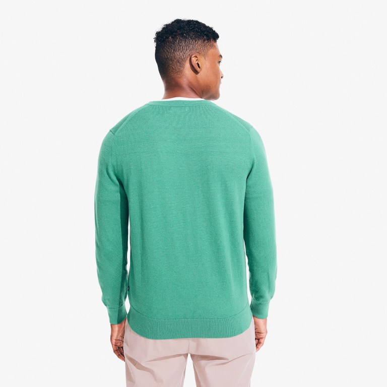 Nautica Navtech V-neck Verde | 8jbtXXrm