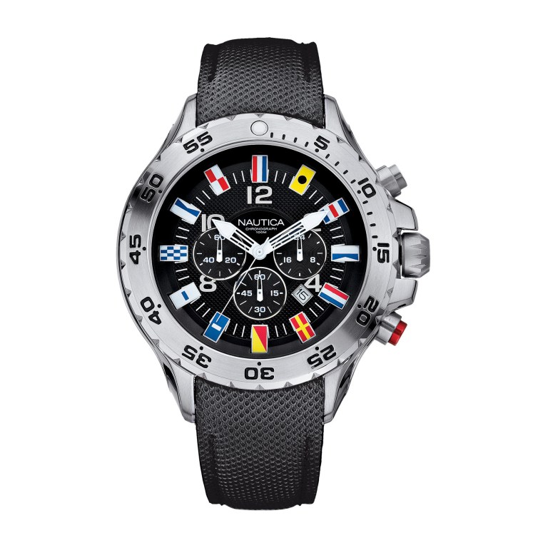 Nautica Nst Flag Cronógrafo - Black Multicolor | SRMPJJ31