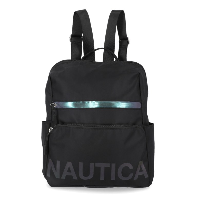 Nautica Nylon Logo Backpack Negras | 6qtxOhm3