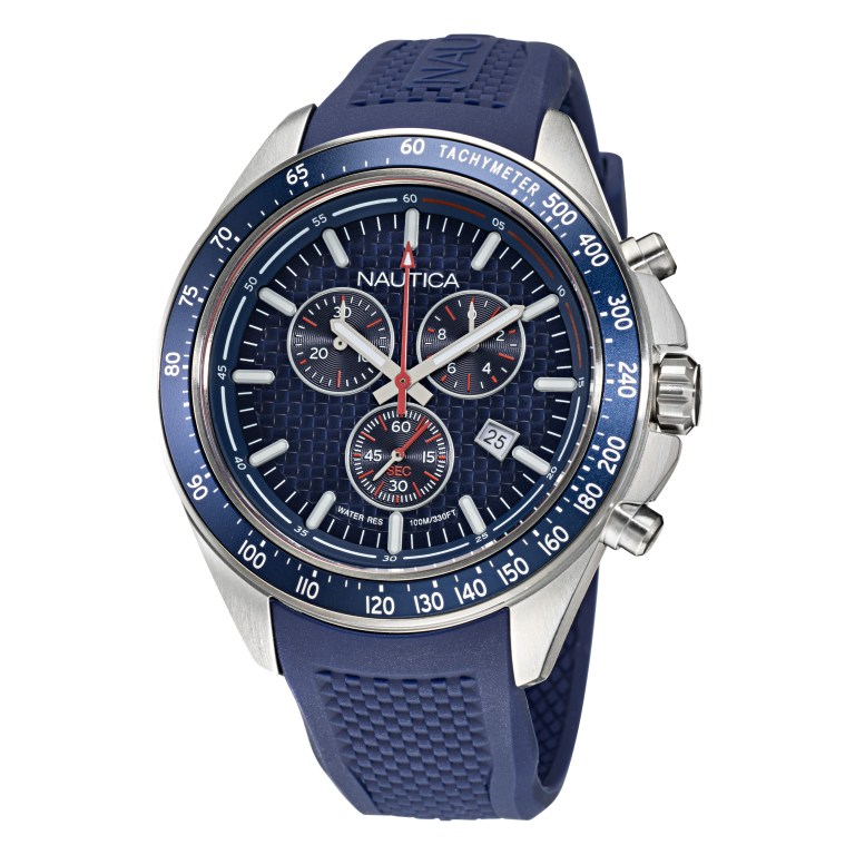 Nautica Ocean Beach Cronógrafo Textured Silicona Multicolor | YxQTeSPm