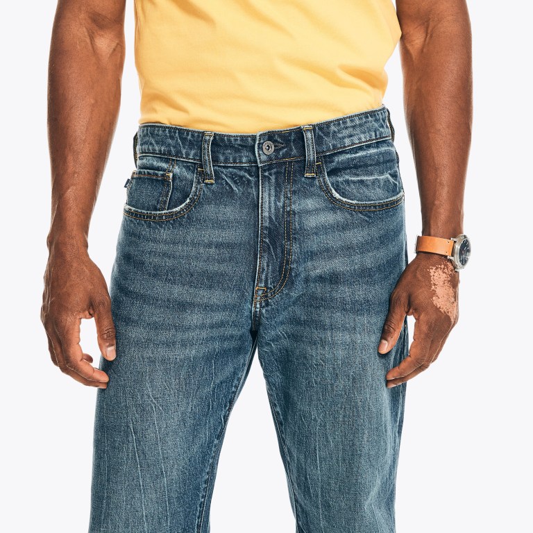 Nautica Original Relaxed Stretch Denim Azules | cuBTExeD