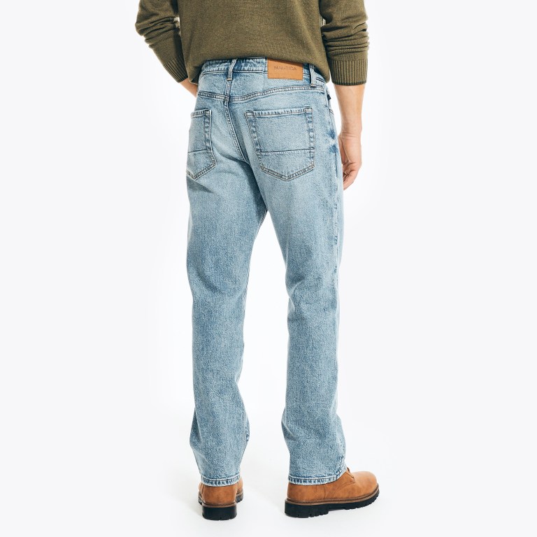 Nautica Original Relaxed Stretch Denim Azul Marino | dyv6jqhd