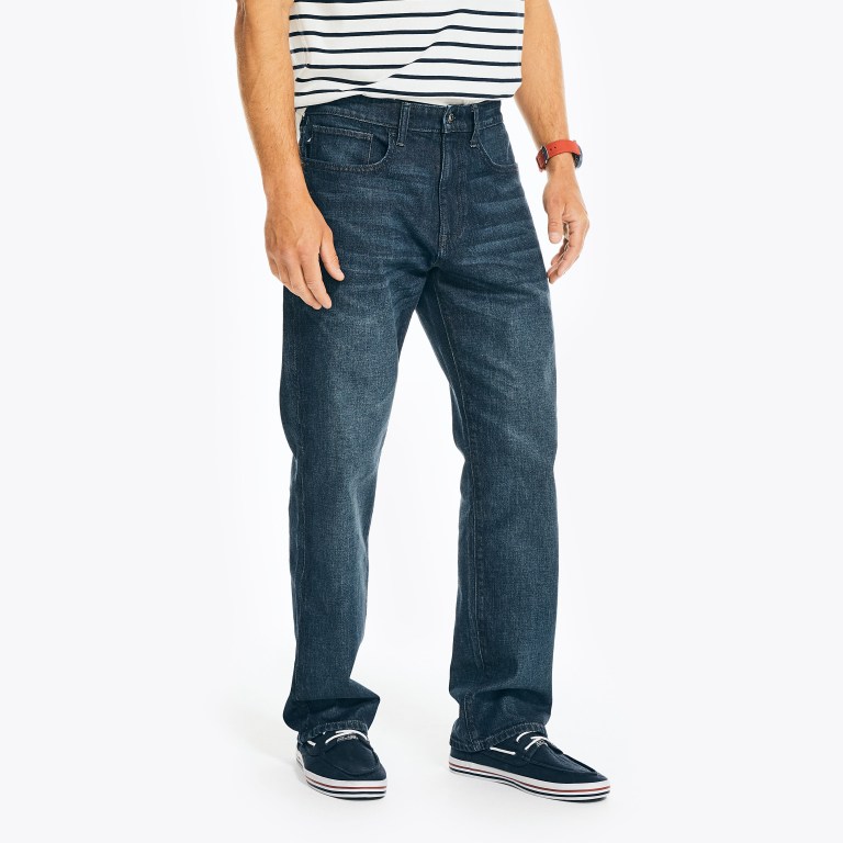 Nautica Original Relaxed Stretch Denim Azules | v0z9CmJQ