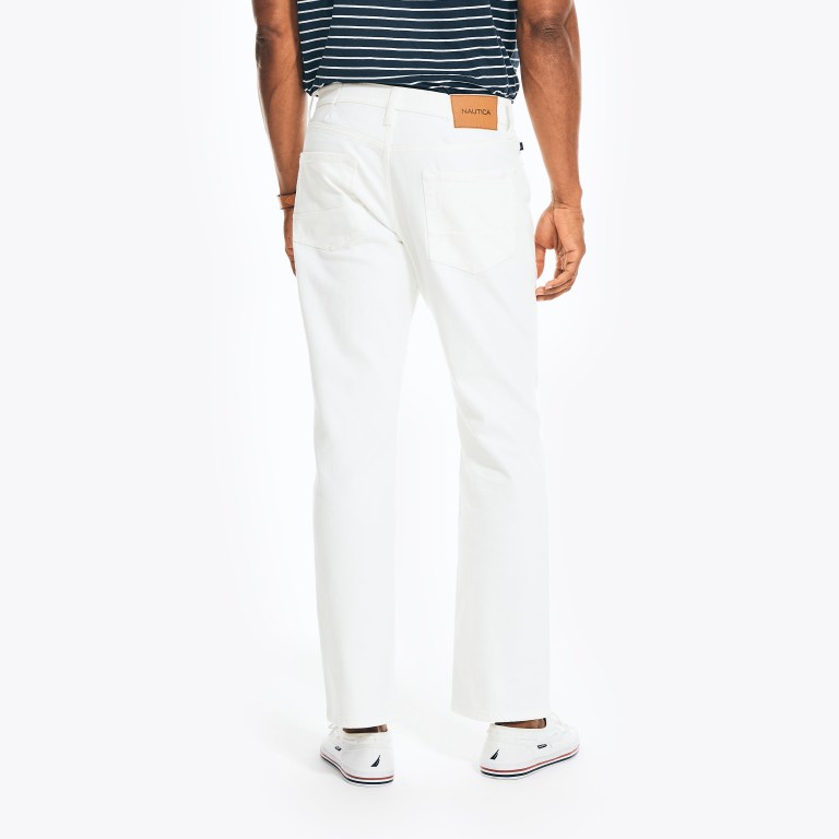 Nautica Original Relaxed Stretch Denim Blancas | 7KmVP3xf