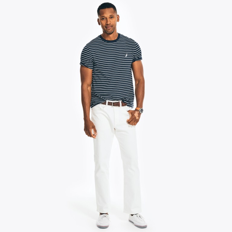 Nautica Original Relaxed Stretch Denim Blancas | 7KmVP3xf