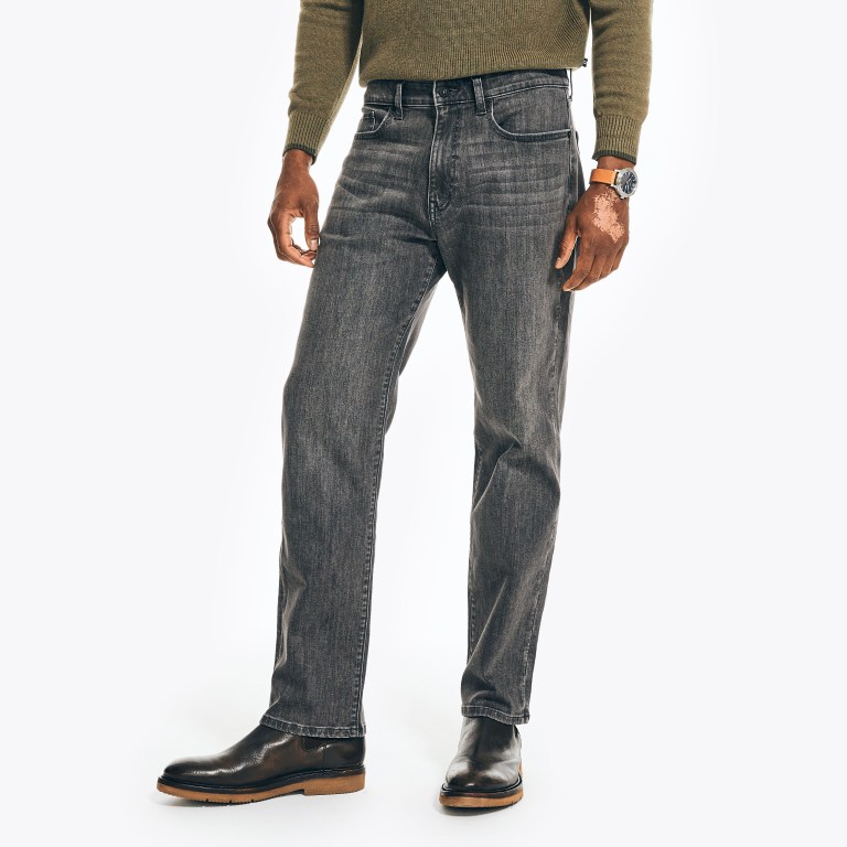 Nautica Original Relaxed Stretch Denim Gris | Rx2WbLr8