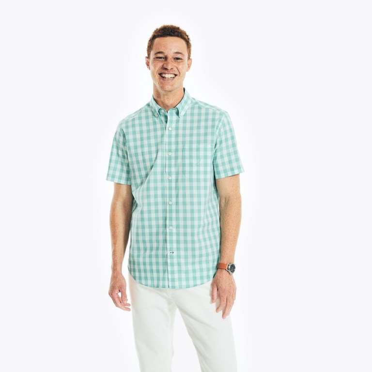 Nautica Plaid Poplin Azules | a5hXoYIx