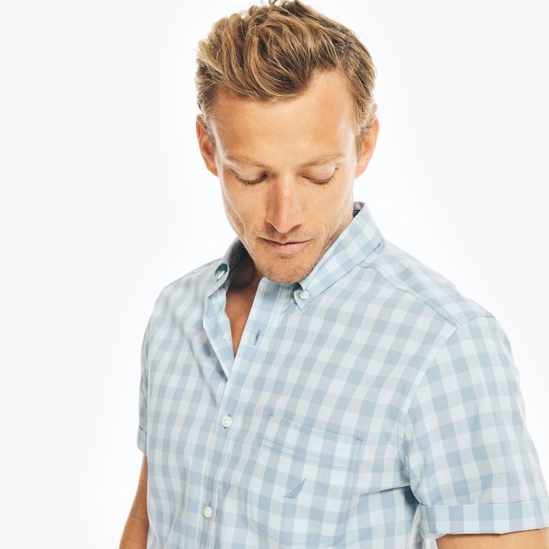 Nautica Plaid Poplin Azules | tmztIaNw