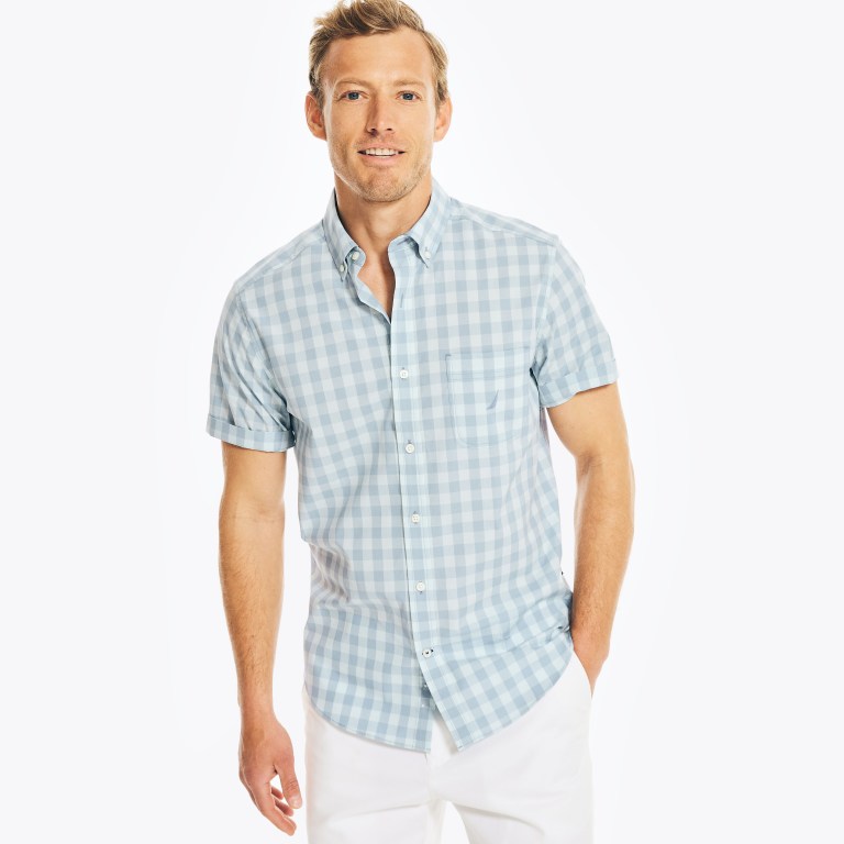 Nautica Plaid Poplin Azules | tmztIaNw