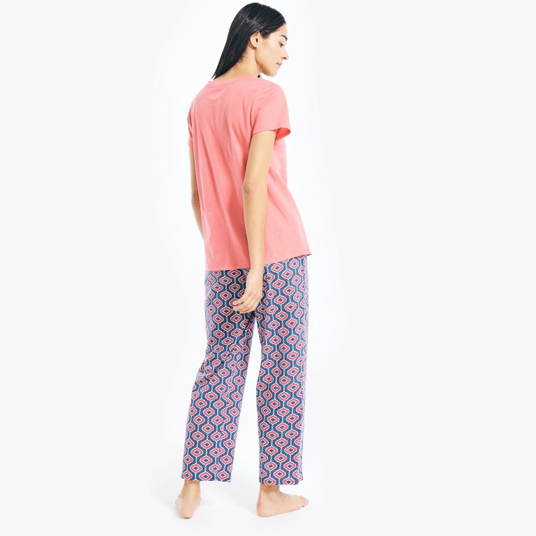 Nautica Printed Pajama Set Azules | 0wGkquzu