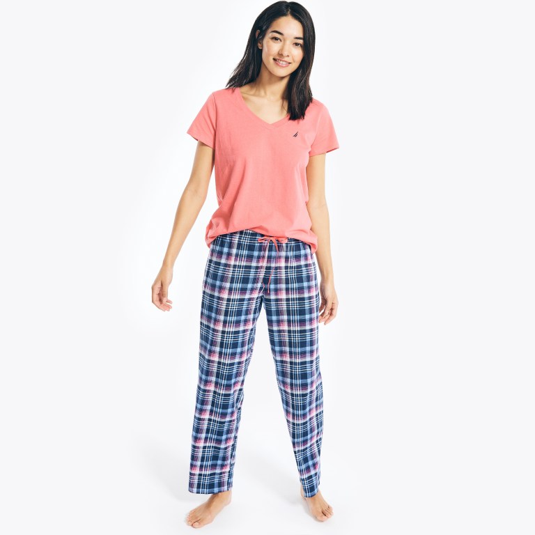 Nautica Printed Pajama Set Azules | iAthgfyh