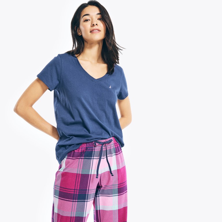 Nautica Printed Pajama Set Rosas | KjOPlpRo