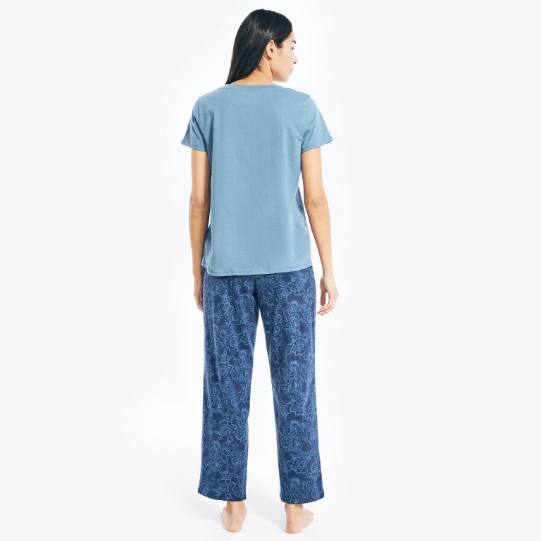 Nautica Printed Pajama Set Verde | q1M81sml