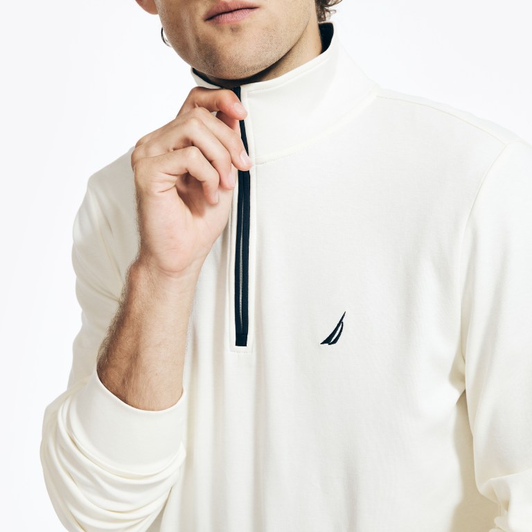 Nautica Quarter-zip Creme | qnVrGBGZ