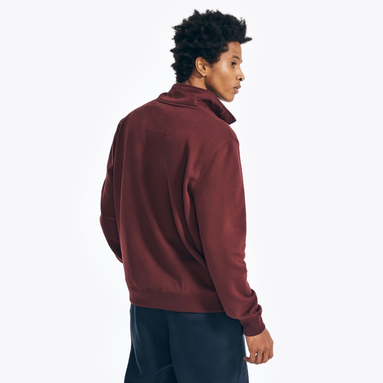 Nautica Quarter-zip Fleece Rojas | BvCzpfqj