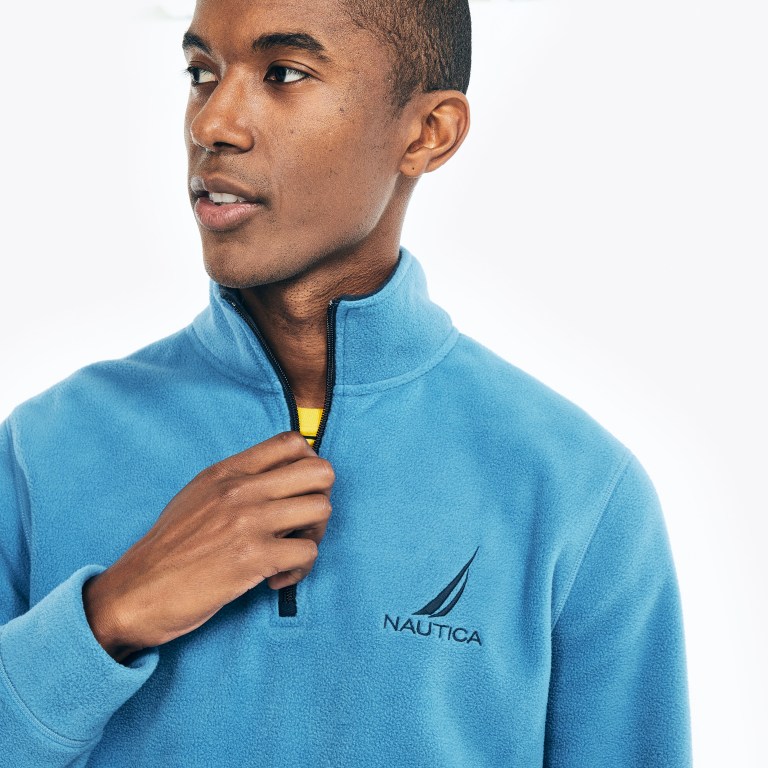 Nautica Quarter-zip Nautex Fleece Azules | Cw9oDmHC