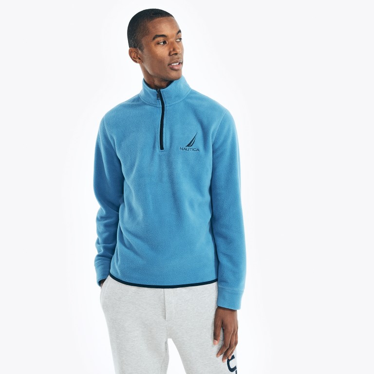 Nautica Quarter-zip Nautex Fleece Azules | Cw9oDmHC