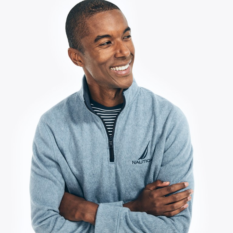 Nautica Quarter-zip Nautex Fleece Azules | wyHeshPH