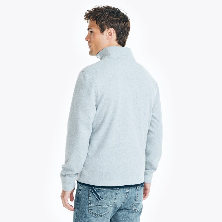 Nautica Quarter-zip Nautex Fleece Gris | RBmhv9Sk