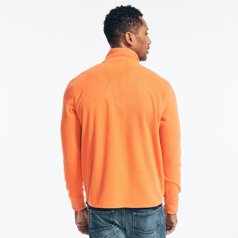 Nautica Quarter-zip Nautex Fleece Naranjas | MCVqWFKU