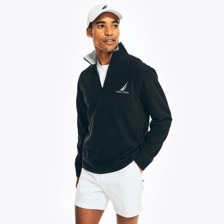 Nautica Quarter-zip Nautex Fleece Negras | jGr13Voq