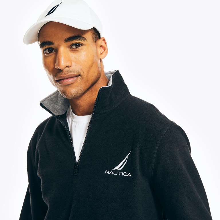 Nautica Quarter-zip Nautex Fleece Negras | jGr13Voq