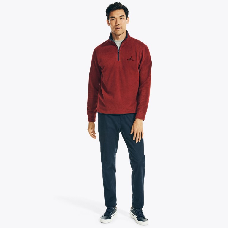 Nautica Quarter-zip Nautex Fleece Rojas | PYA5OOhW