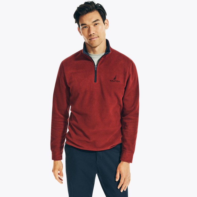 Nautica Quarter-zip Nautex Fleece Rojas | PYA5OOhW