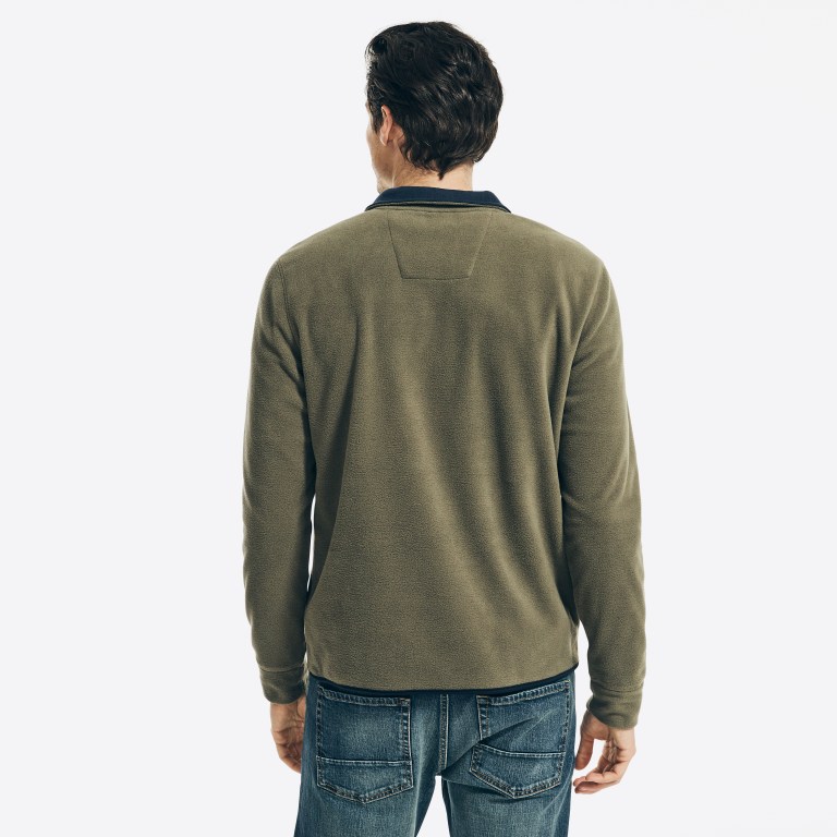 Nautica Quarter-zip Nautex Fleece Verde Oliva | LqtRrLjl