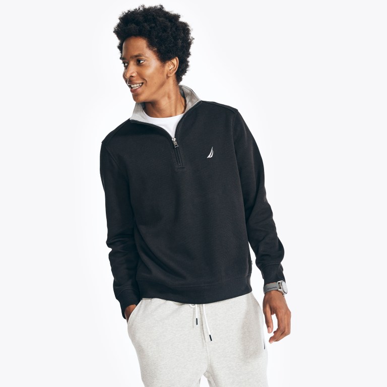 Nautica Quarter-zip Negras | 0oJabsvq