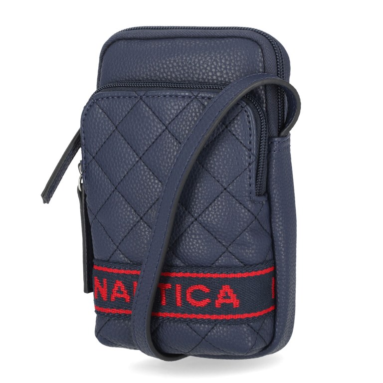 Nautica Quilted Phone Crossbody Azul Marino | NuNr1t0R