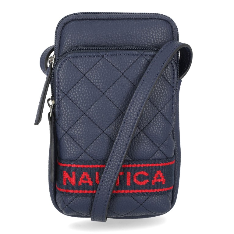 Nautica Quilted Phone Crossbody Azul Marino | NuNr1t0R