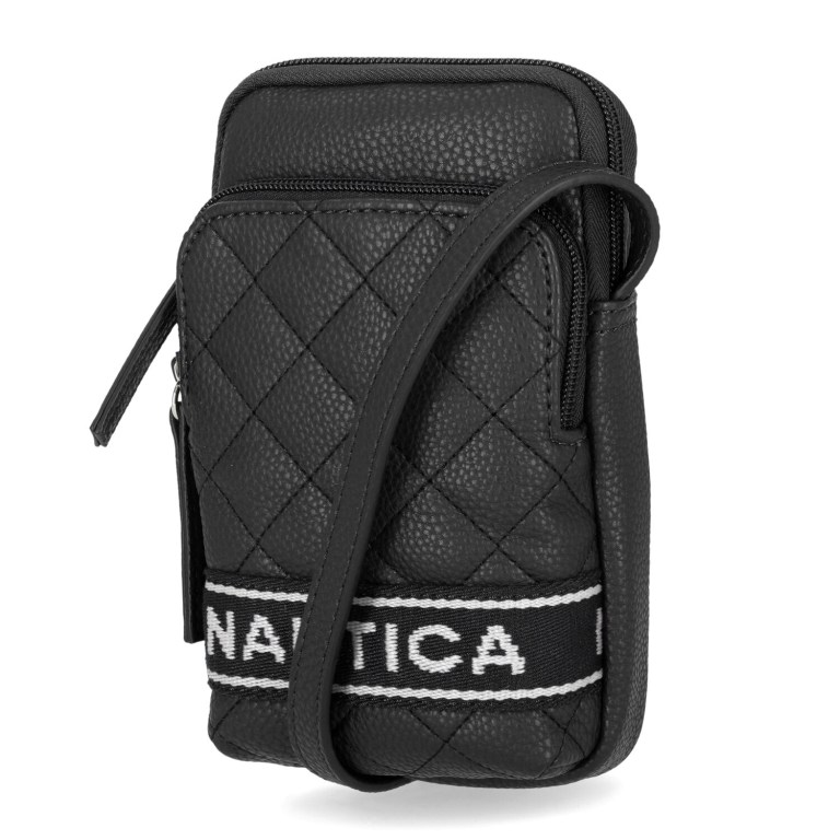 Nautica Quilted Phone Crossbody Negras | u6GZpuNC