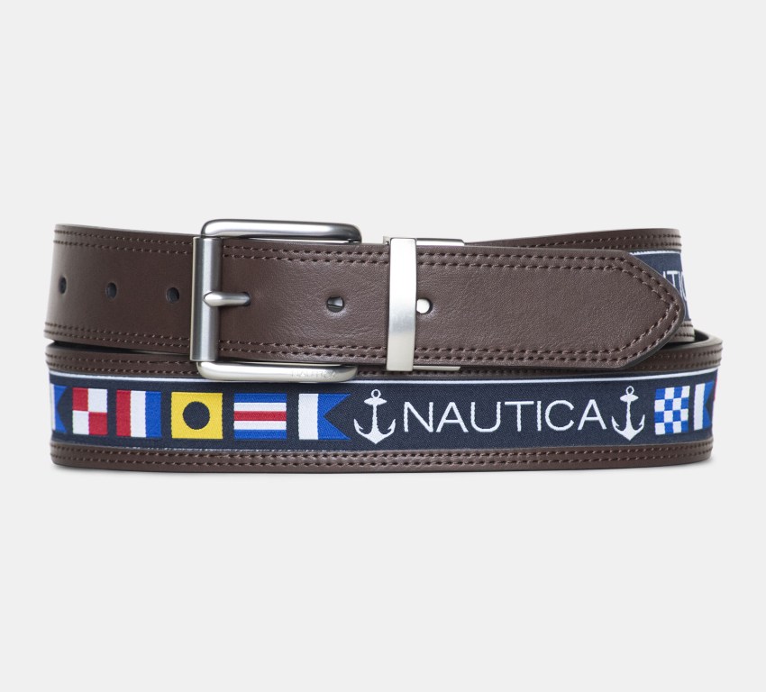 Nautica Reversible Flag Marrones Gris | ihSA9zsz