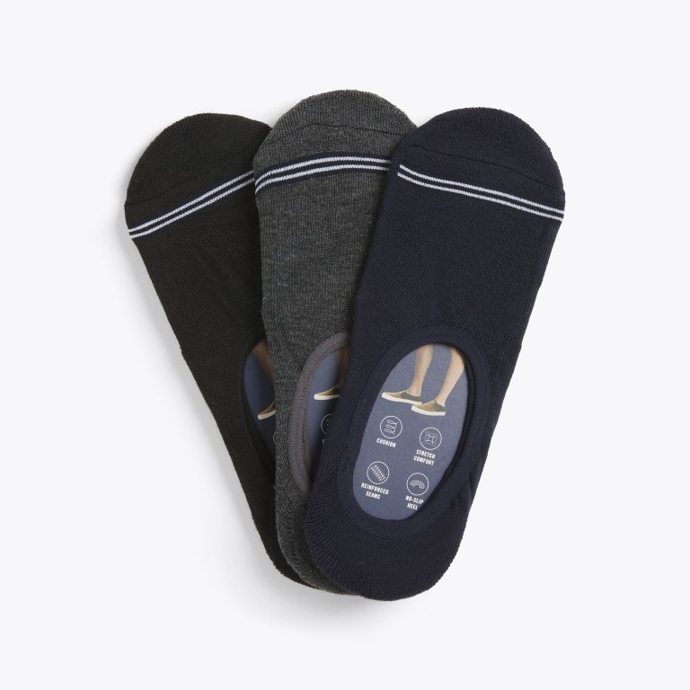 Nautica Shoe Liner , 3-pack Negras | xX5QIeoH