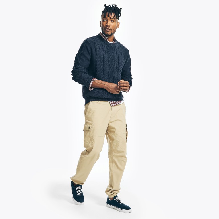 Nautica Slim Fit Cargo Jogger Marrones | IjAWrOAq