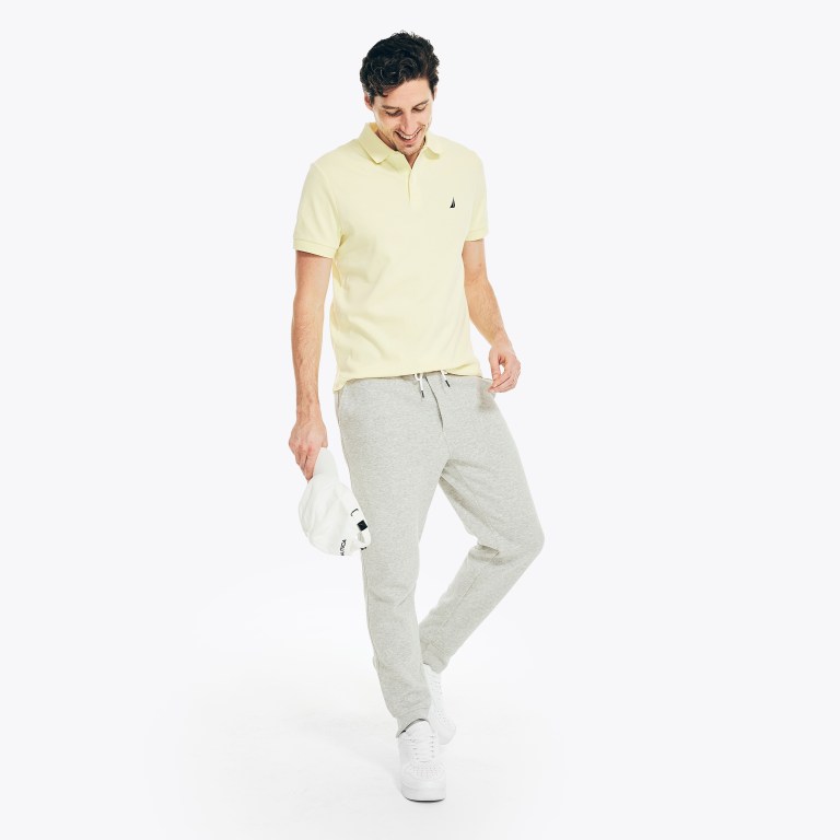 Nautica Slim Fit Interlock Amarillo Claro | ZFtXx8Pw