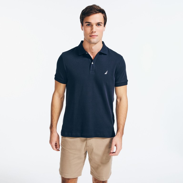 Nautica Slim Fit Interlock Azul Marino | 4K62X12a