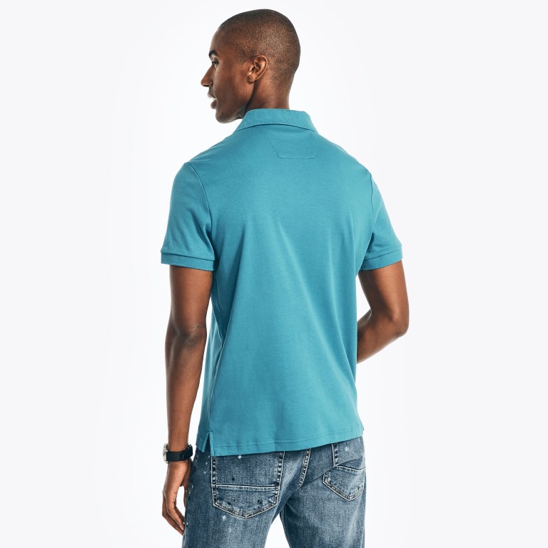 Nautica Slim Fit Interlock Azules | 8I6NiOWO