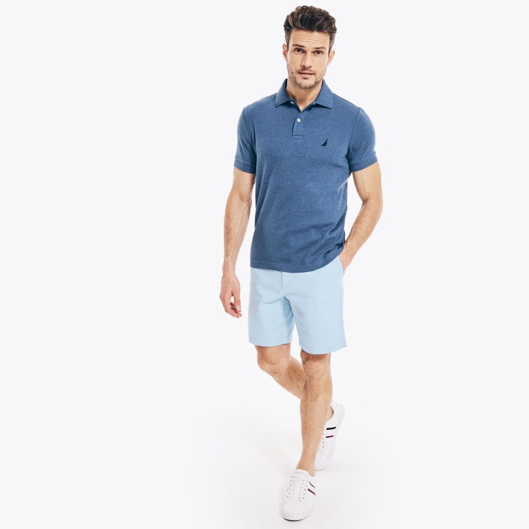 Nautica Slim Fit Interlock Azules | gEGZ2T0w